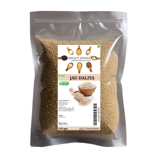 Millet Mania Jau Daliya 450gm | Healthy & Nutritious | High-Fiber, Gluten-Free